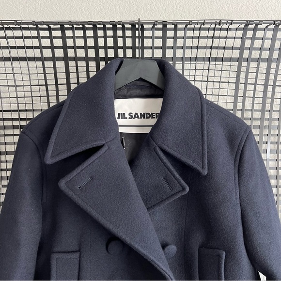 Jil Sander Double Breasted Wool Peacoat - Picture 3 of 10